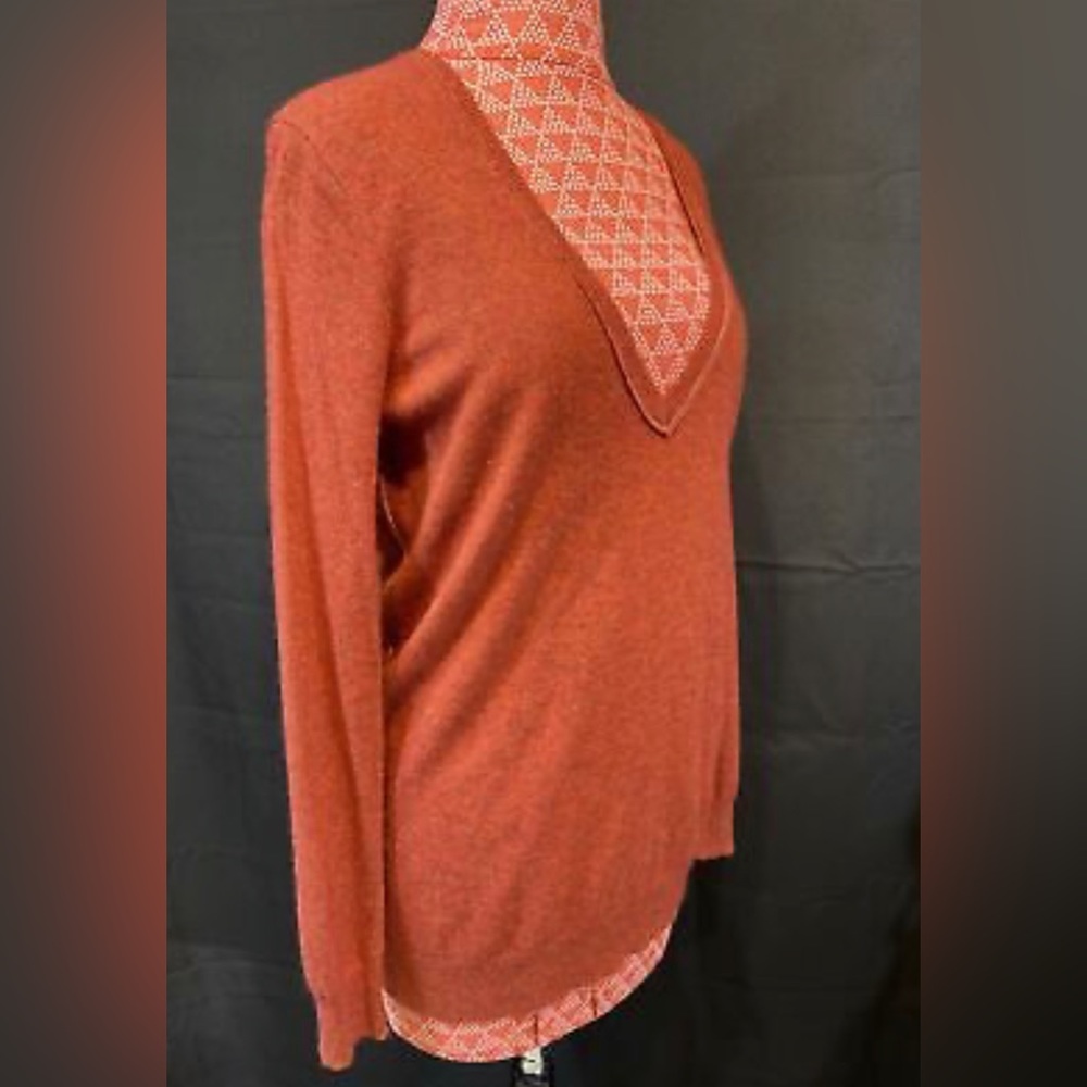Vintage WALLACE Sweater SMALL Lambs Wool Rabbit Hair Cashmere V-Neck
